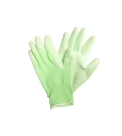 Guanti da giardino pu,verde chiaro, taglia 7