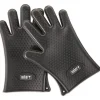 Guanti per barbecue in silicone weber nero tg l