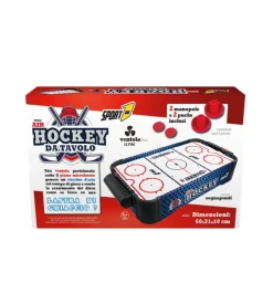 Hockey da tavolo per bambini air hockey tabletop, 60x31x10 cm