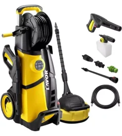Idropulitrice elettrica a freddo multiaccessoriata lavorwash "lvr4 plus 160 digit" 160 bar 510 l/h 2500 w