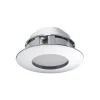 Illuminazione led da incasso "pineda" cromo, ø 7,8 cm