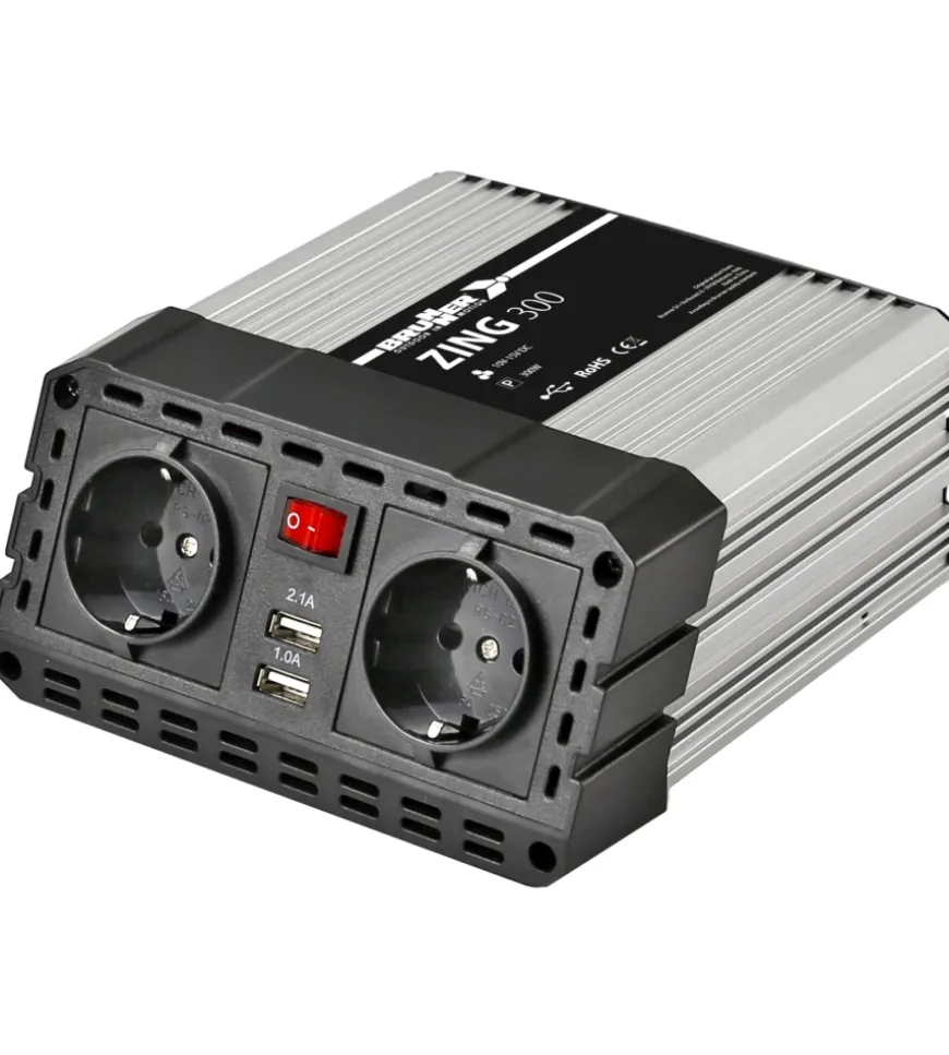 Invertitore di corrente brunner "zing" 300 w