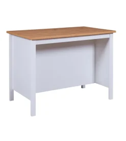 Isola multifunzione bianco e rovere, 124x75x91,5 cm