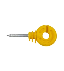 Isolatore recinto elettrico ama per pali in legno giallo ø6 mm 100 pezzi