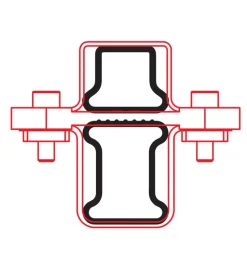 Kargo rack system - set 2 adattatori per barra  n99968