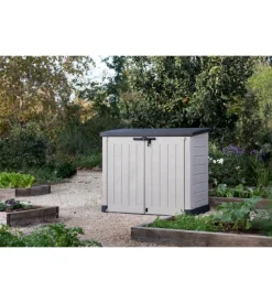 Keter - porta attrezzi multiuso in resina "store it out max" - 1200 lt 145.5x82x125 cm beige