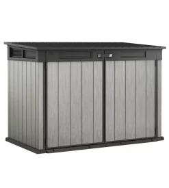 Keter - porta attrezzi multiuso in resina "grande store" - 2020 lt 190.5x109.3x132.5 cm grigio
