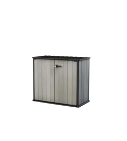 Keter - porta attrezzi multiuso in resina "patio store" - 1000 lt 139.5x77x120 cm grigio