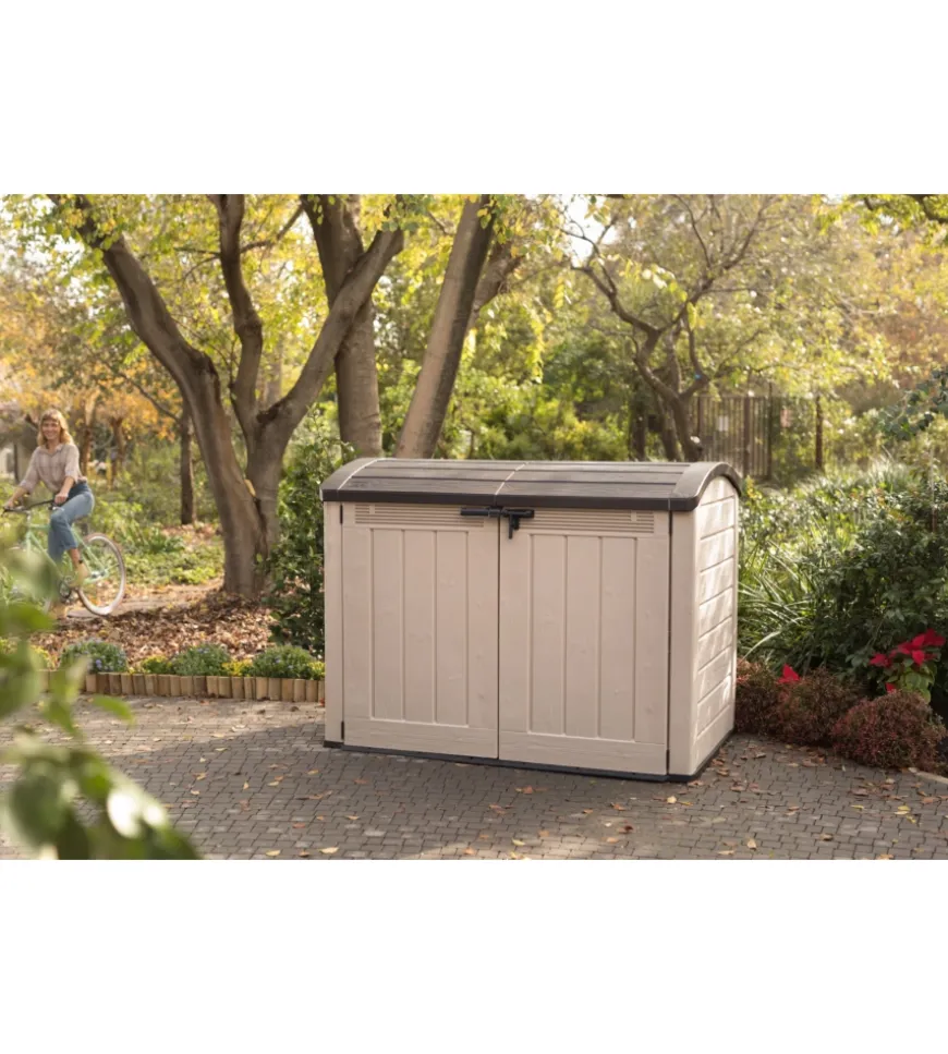 Keter - porta attrezzi multiuso in resina "store it out ultra" - 2000 lt 177x113x134 cm beige