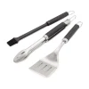 Kit 3 accessori per barbecue weber "precision" in acciaio