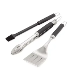 Kit 3 accessori per barbecue weber "precision" in acciaio