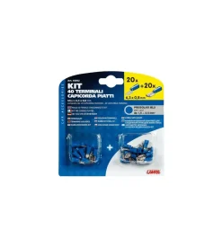 Kit 40 capicorda piatti blu  45052