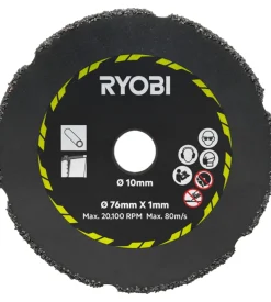 Kit 3 dischi per smerigliatrice ryobi 76 mm