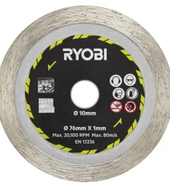 Kit 3 dischi per smerigliatrice ryobi 76 mm