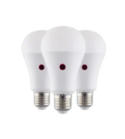Kit 3 lampadine led "oliva" luce bianca, 60w e14