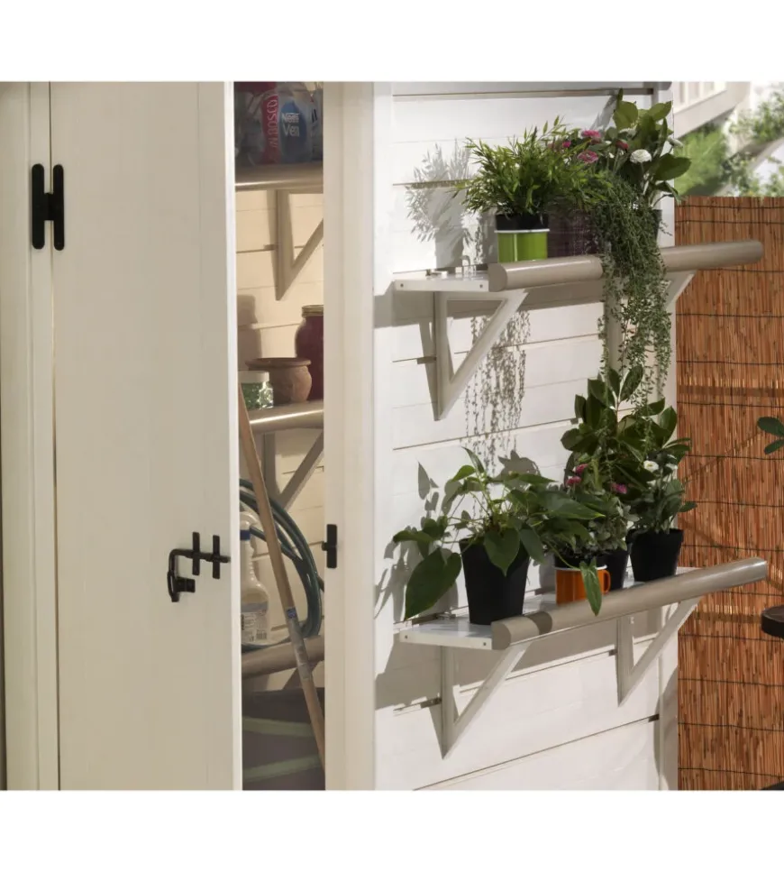 Kit 2 mensole per casetta da giardino "tuscany evo" - garofalo