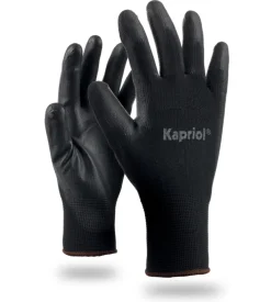 Kit 12 paia di guanti da lavoro skin neri, tg 10 - kapriol