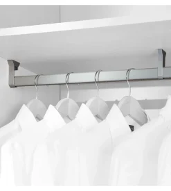 Kit 2 tubi per armadio alluminio, 75 cm