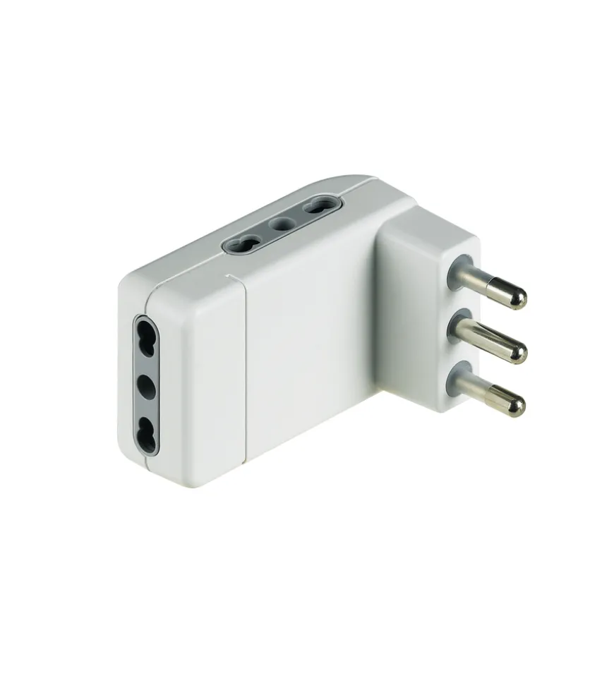 Kit adattatore corner 3 bipasso sp16a bianco - bticino.