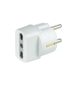 Kit adattore spina schuko/presa bipasso bianca - bticino.