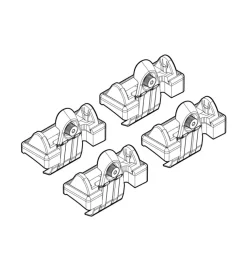 Kit attacchi per barre auto portatutto lancia ypsilon  3d 09/03  n21016