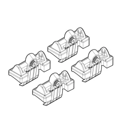 Kit attacchi per barre auto portatutto seat altea 4d 04/04>, toledo 01/05>08  n21045