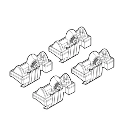 Kit attacchi per barre auto portatutto toyota corolla verso 5d 4/04>05/09  n21033