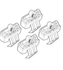 Kit attacchi per barre auto portatutto vw polo 5p 09/09>  n21127