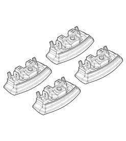 Kit attacchi per barre auto portatutto hyundai i20 3/5p 14>  n21174