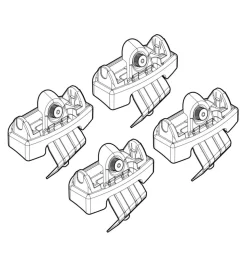 Kit attacchi per barre auto portatutto bmw x1 09/09> (no railing)  n21113