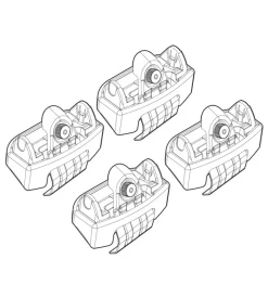 Kit attacchi per barre auto portatutto ford fiesta 3/5p 08>  n21141