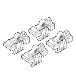 Kit attacchi per barre auto portatutto toyota corolla verso 01/02>03/04  n21009