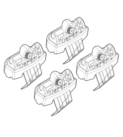 Kit attacchi per barre auto portatutto volvo v40 12>  n21126