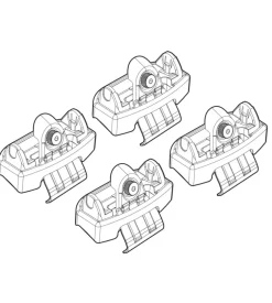 Kit attacchi per barre auto portatutto citroen c1 5p, peugeot 108 5p, toyota  n21169