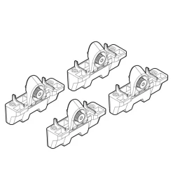 Kit attacchi per barre auto portatutto honda cr-v 3/5d 4/02>12/06  n21015