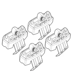 Kit attacchi per barre auto portatutto skoda rapid spaceback 13>, superb 15>  n21182