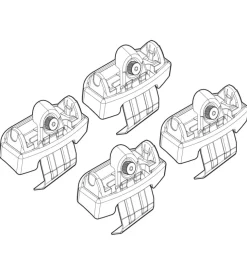 Kit attacchi per barre auto portatutto audi a4 4p 15>  n21183