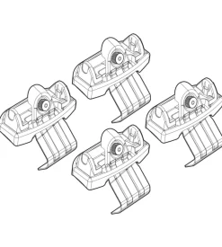 Kit attacchi per barre auto portatutto land rover discovery sport 15>  n21191