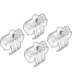 Kit attacchi per barre auto portatutto alfa romeo stelvio 17>  n21206