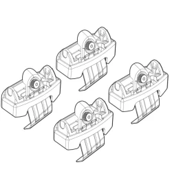 Kit attacchi per barre auto portatutto mazda 6 4p 13>  n21195