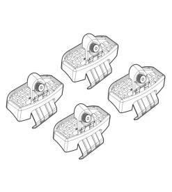 Kit attacchi per barre auto portatutto nissan micra 17>  n21209