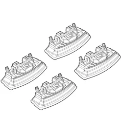 Kit attacchi per barre auto portatutto kia cee d 05/12>  n21165