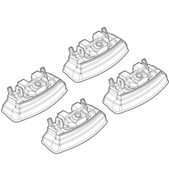 Kit attacchi per barre auto portatutto mazda cx-7 06/07>12/12  n21153