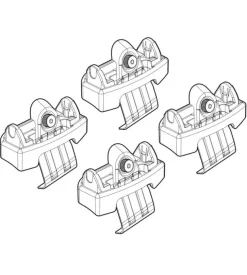 Kit attacchi per barre auto portatutto - n21242