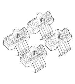 Kit attacchi per barre auto portatutto nissan juke 10>  n21131