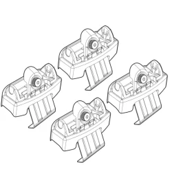 Kit attacchi per barre auto portatutto hyundai ix20 11/10>  n21146