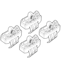 Kit attacchi per barre auto portatutto honda jazz 15>  n21196