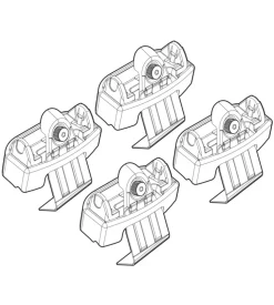 Kit attacchi per barre auto portatutto seat ibiza 5p 06/08>  n21143