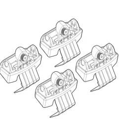 Kit attacchi per barre auto portatutto citroen c4 picasso 06/13>  n21157