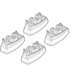 Kit attacchi per barre auto portatutto mercedes classec 14>  n21163